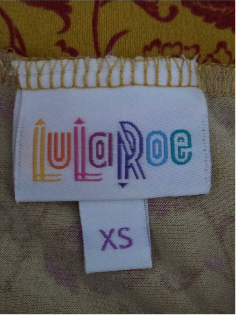 NWT LuLaRoe Yellow Maxi Skirt with Red Floral Patterned Summer Size XS - Picture 3 of 4